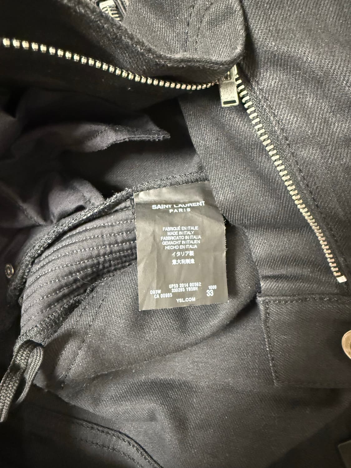 생로랑 14fw 레더패널진 상품이미지7