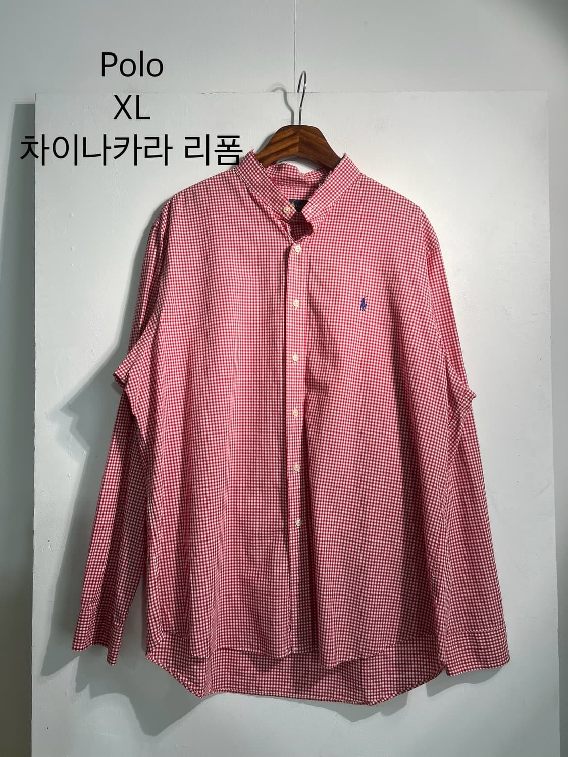 Polo 폴로 랄프로렌 신형 셔츠 XL 차이나카라 리폼 상품이미지1