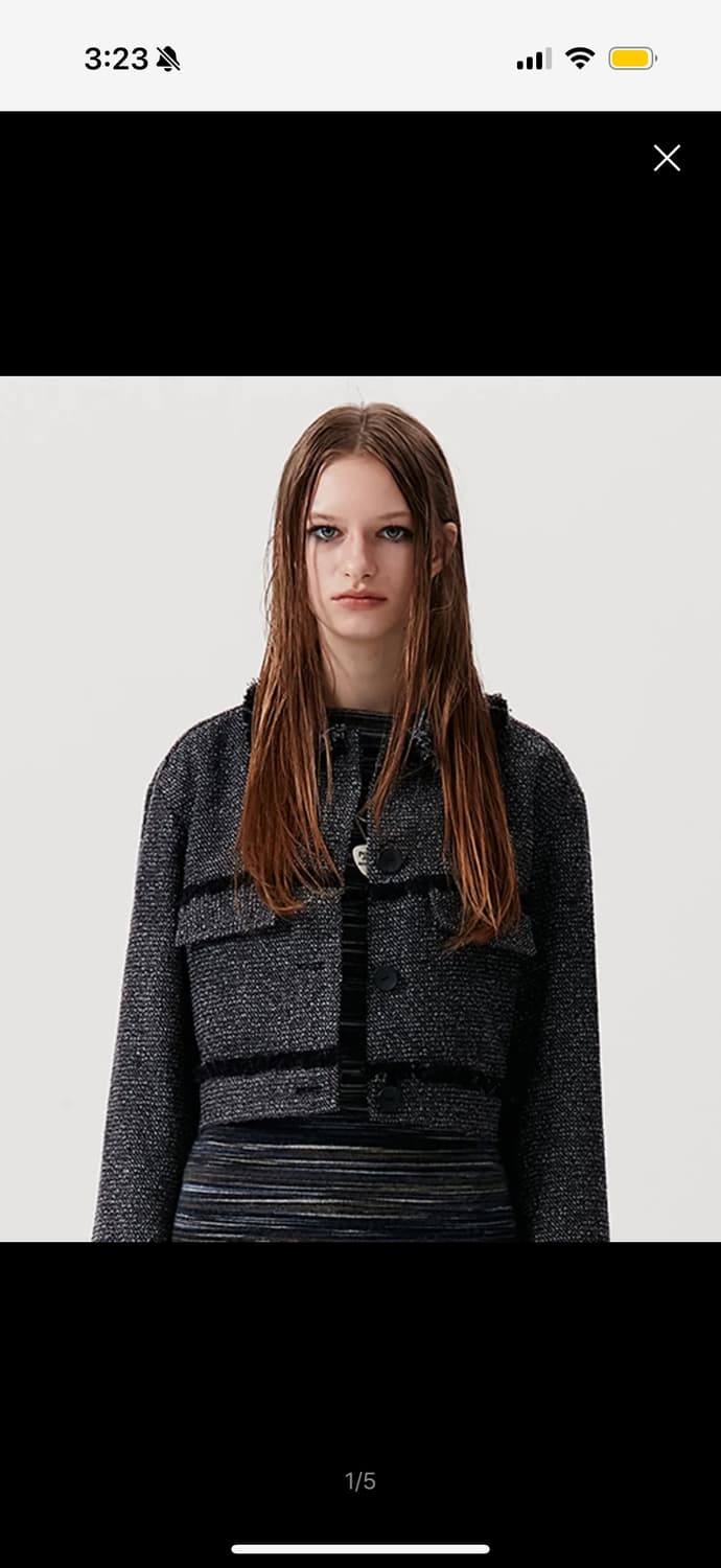 키르시 트위드 자켓 블랙 상품이미지2