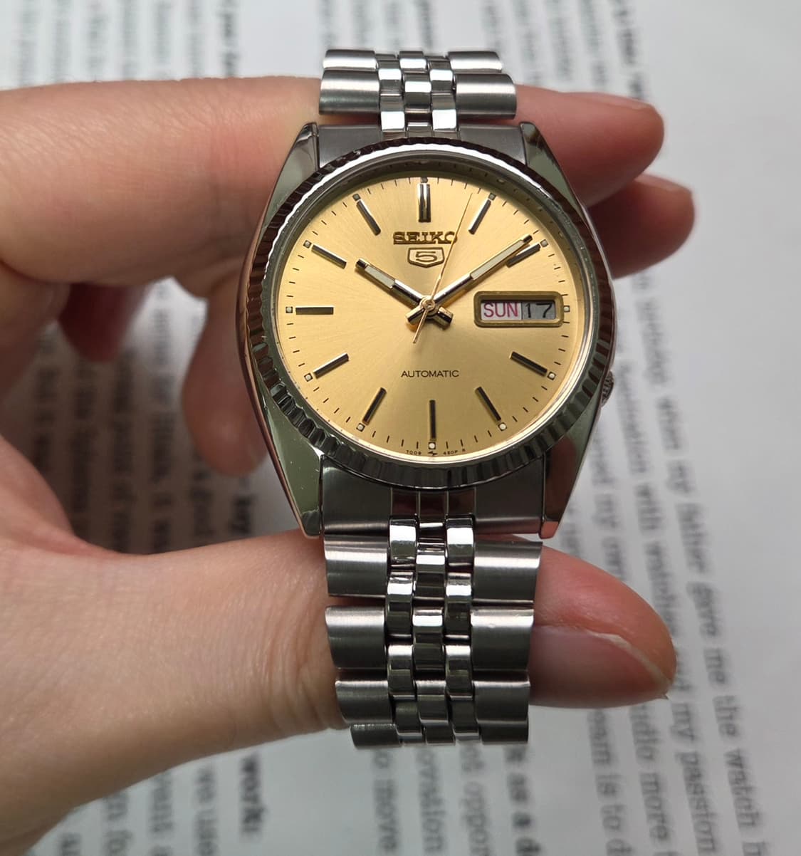 빈티지 세이코 7009 데이데이트 샴골판 플루티드 베젤 쥬빌리줄 ver. 상품이미지2