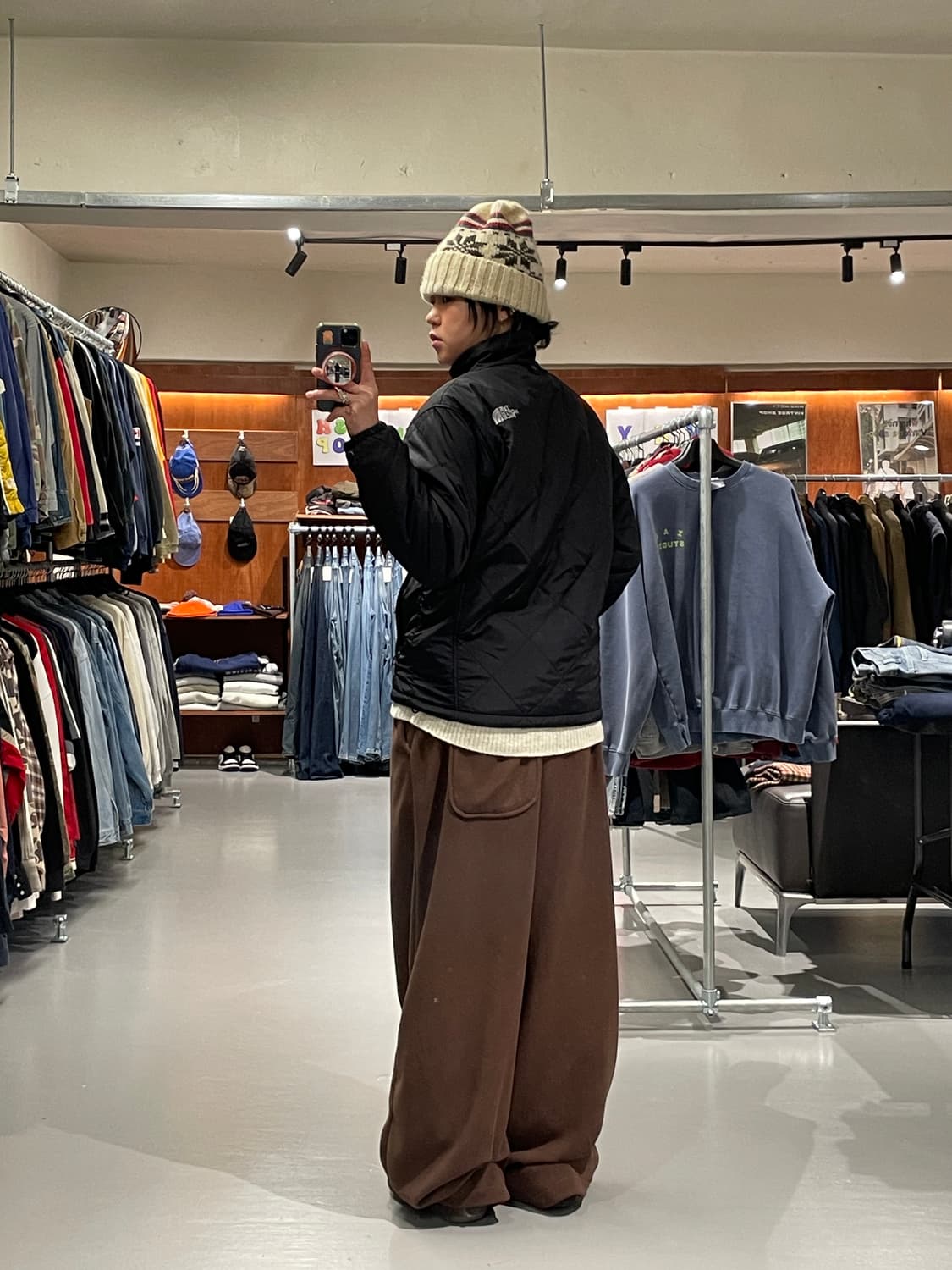 노스페이스 누빔 경량 패딩 상품이미지5