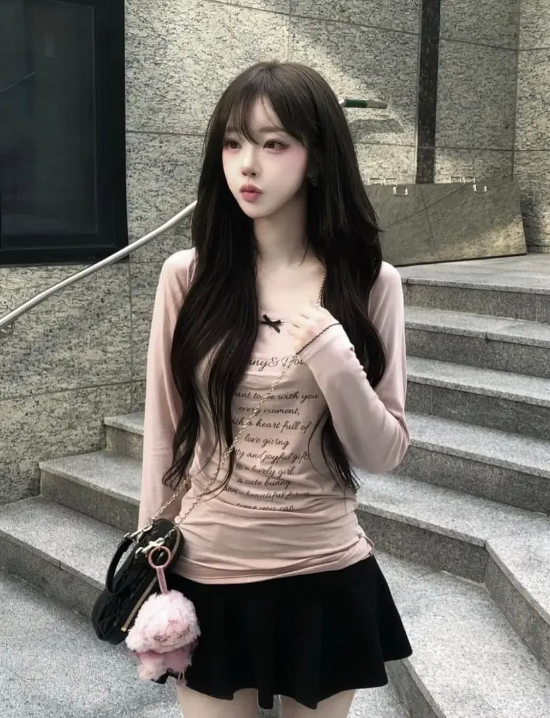 버니앤돌 뉴 시스루 티 모브핑크 상품이미지1