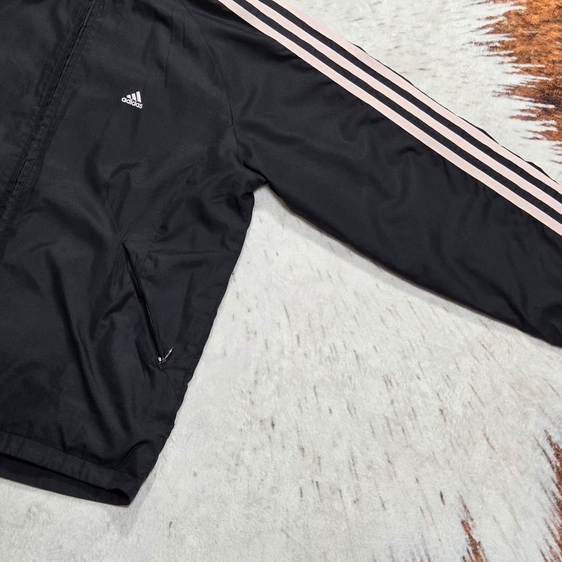 아디다스 삼선 블랙 바람막이 자켓 상품이미지4