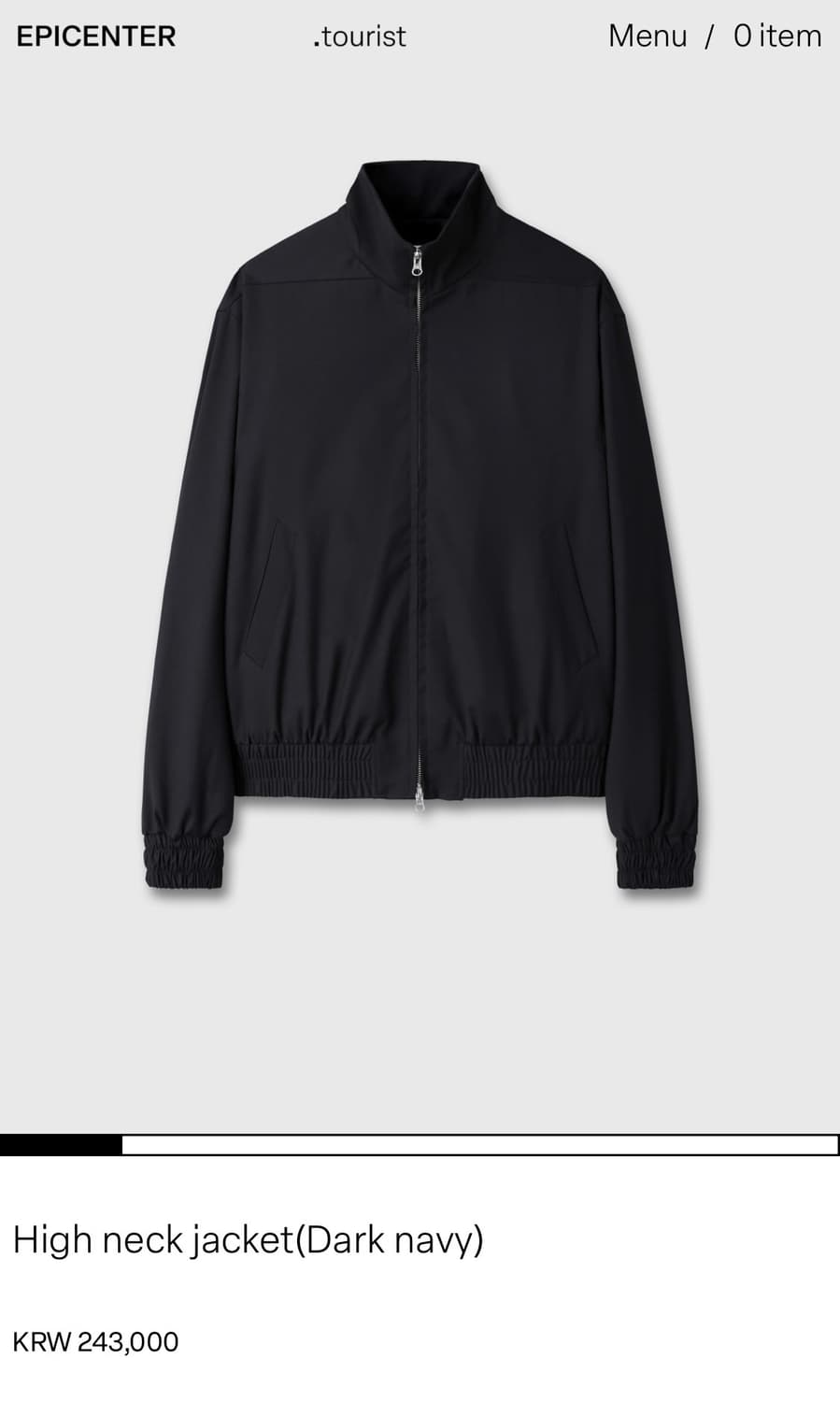 High neck jacket(Dark navy)    L사이즈 상품이미지1