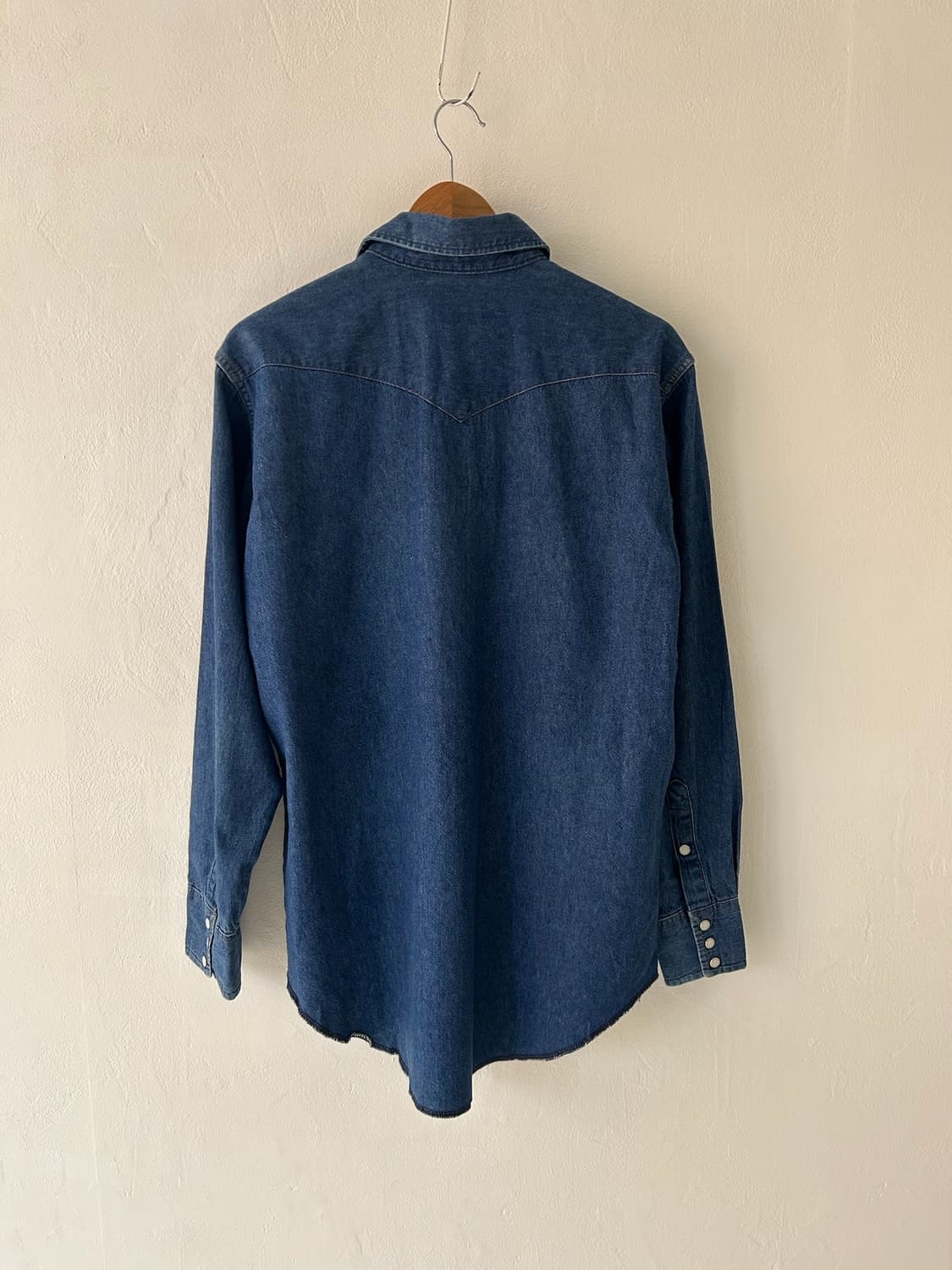 80s vtg WRangler Denim Western shirt. 상품이미지10