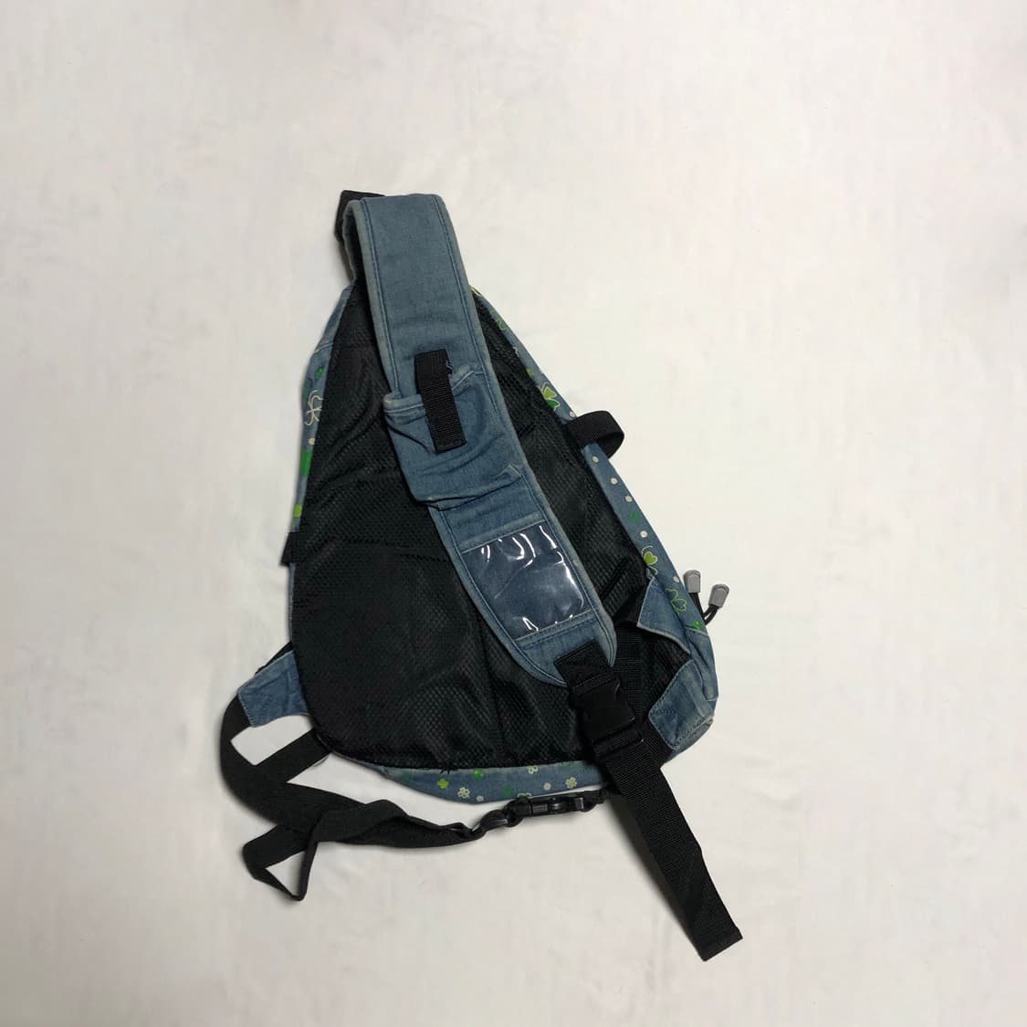 데님 클로버 원숄더 백팩 상품이미지4