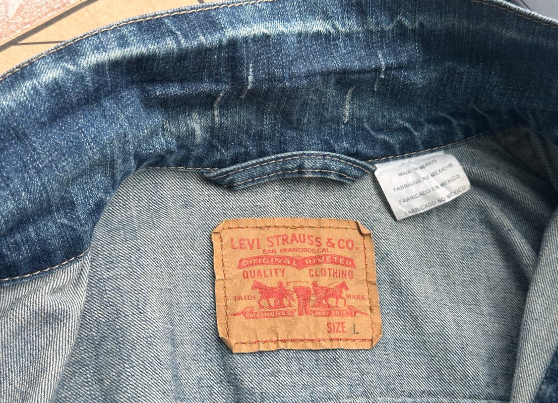 [Levi's] 오리지널 4포켓 데님 트러커 자켓 (Size L) 상품이미지7