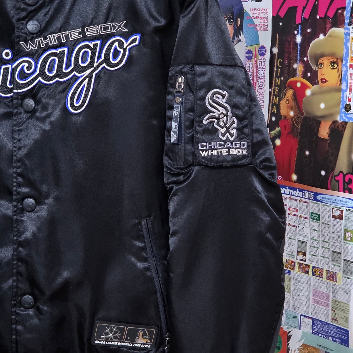 00S 엠엘비 시카고 레이어드 후드 스타디움 바시티 상품이미지4