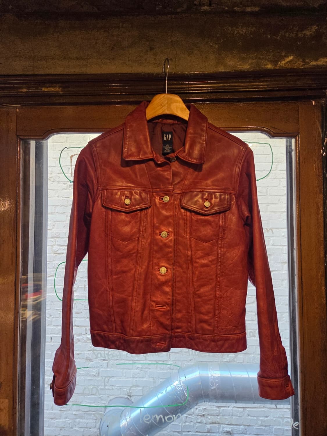 90'S 올드갭 레더자켓 상품이미지1