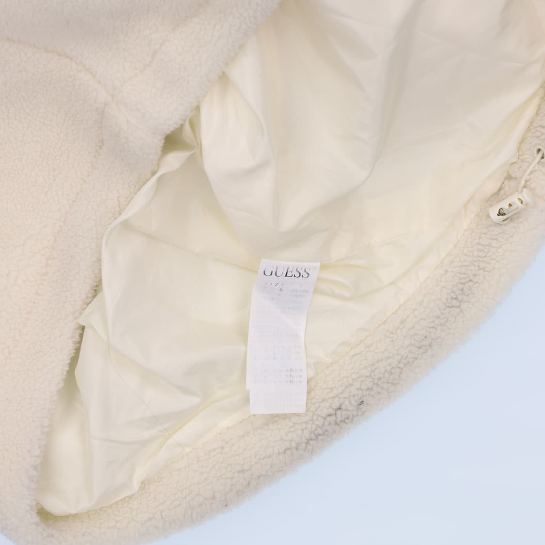 [L] 신형 게스 스몰로고 플리스 뽀글이 자켓 1104HR2 상품이미지7