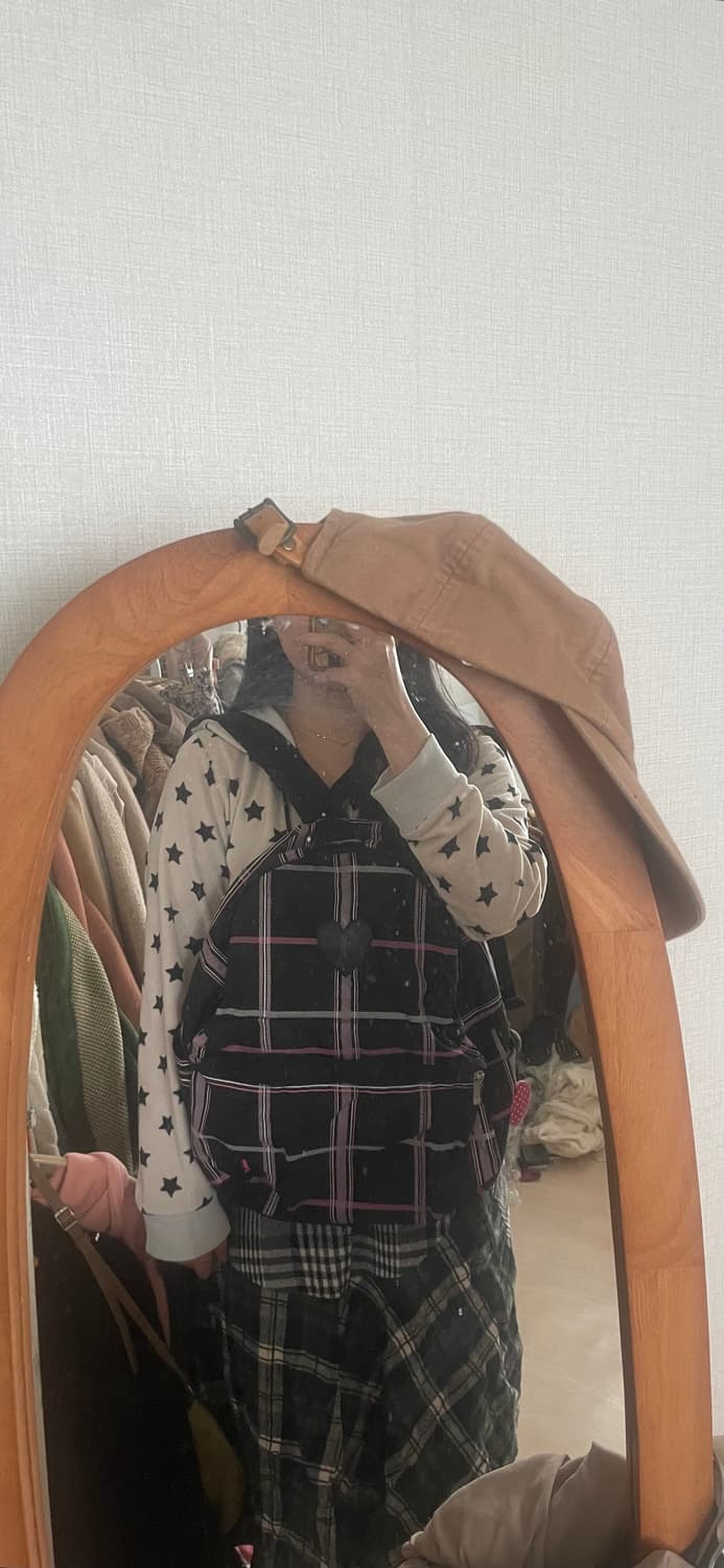 모리걸 빈티지 이스트보이 eastboy 체크 백팩 🖤💗 상품이미지5