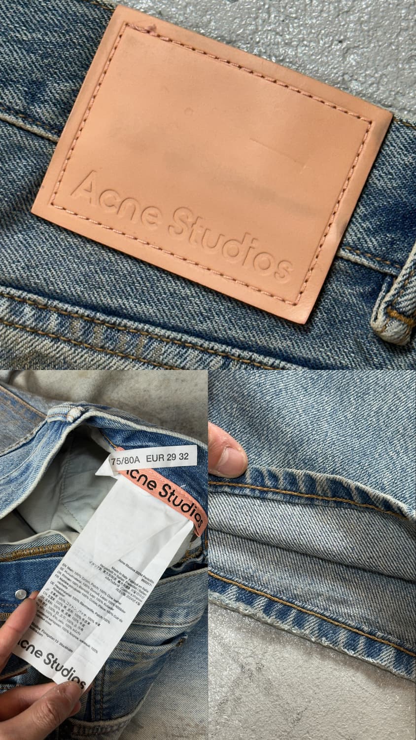 아크네 스튜디오 2021M 페니실린 머드워시 데님 루즈 부츠컷 상품이미지9