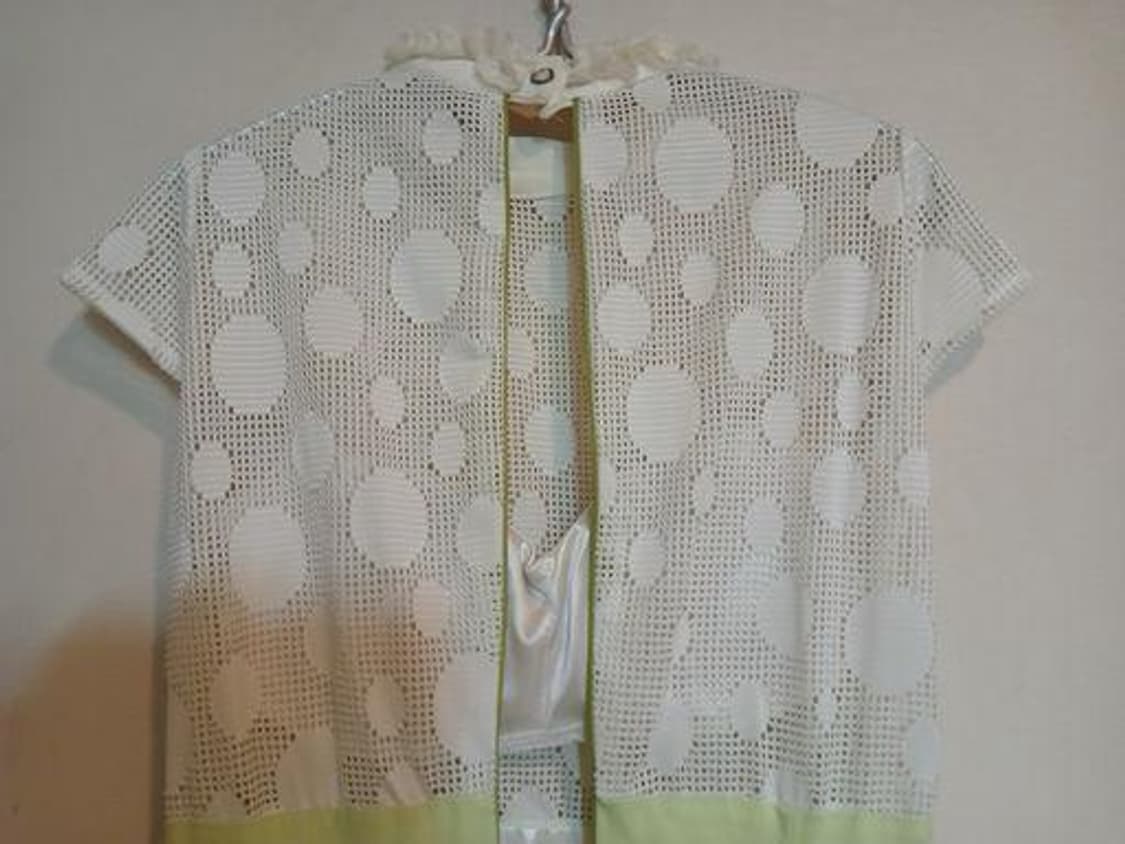 나롱쥐 화이트 레이스 민트 캡 원피스 망사 드레스 섹시 홀복 파티 클럽룩 상품이미지3