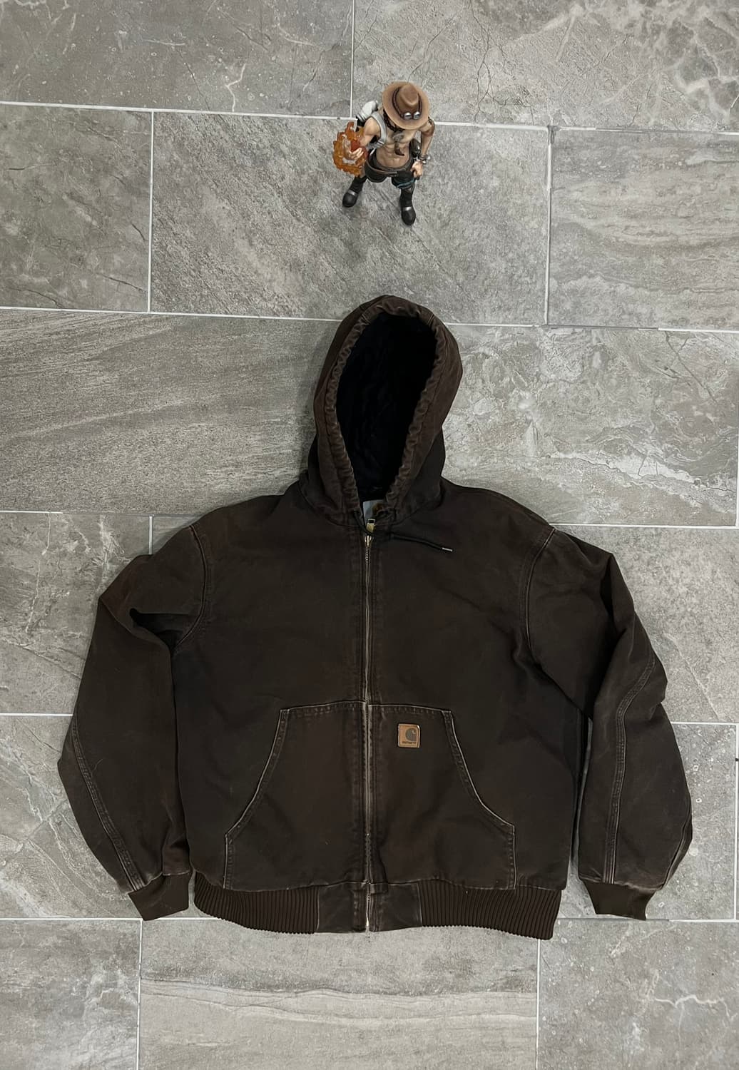 (L) 칼하트 덕 액티브 후드자켓 J130 DKB 다크브라운 상품이미지1