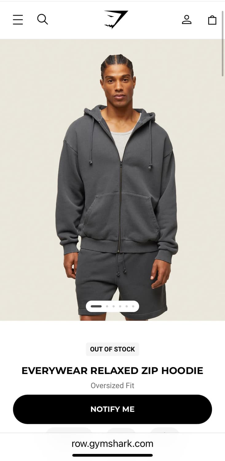 Gymshark 에브리웨어 스웻 셋업 XS 상품이미지1