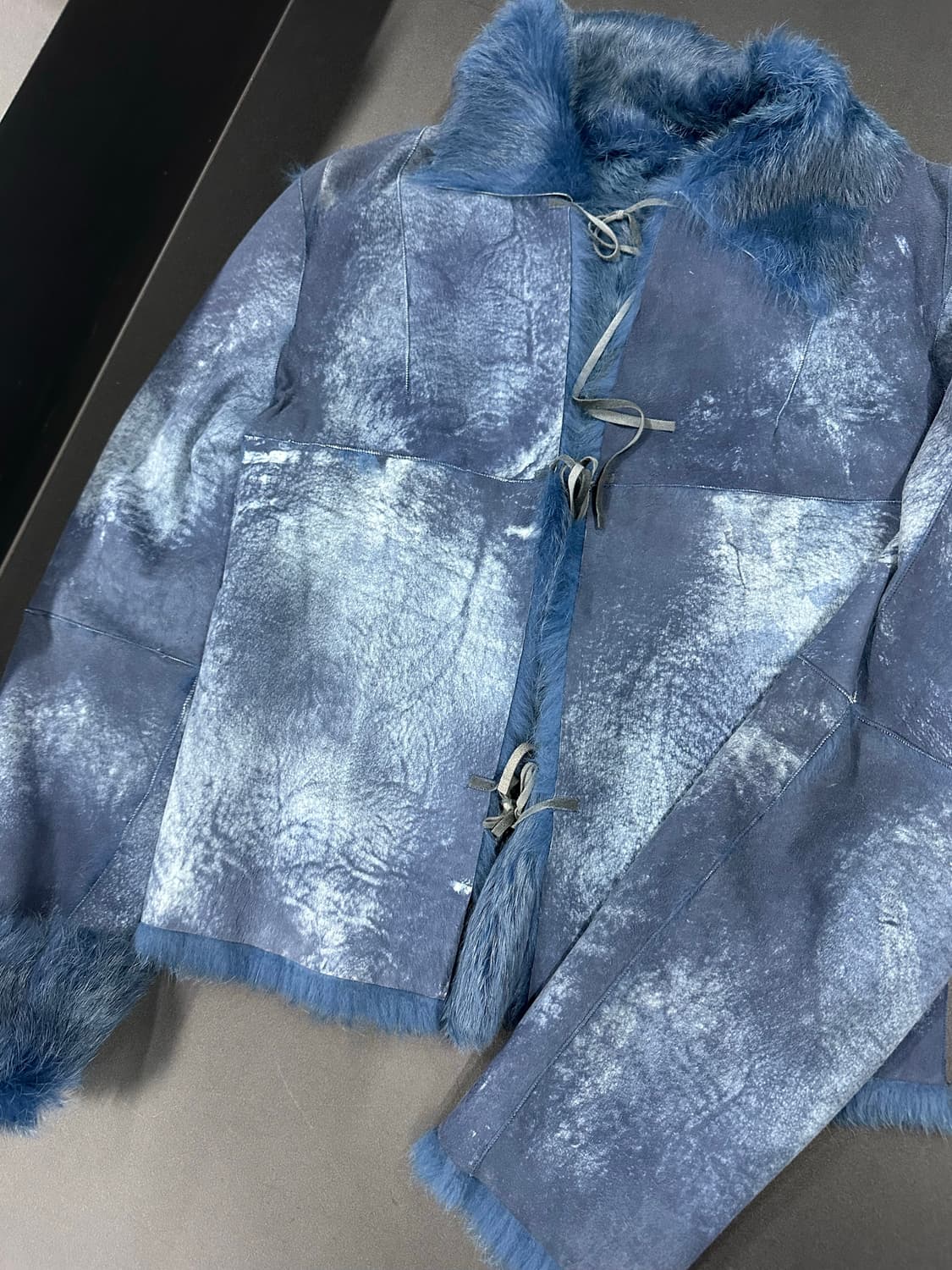 네이비 빈티지 래빗퍼 자켓 상품이미지4