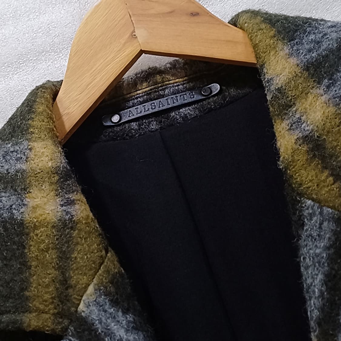 올세인츠 울 체크 롱 코트 여성 S 겨울 모직 사랑봉봉 상품이미지6