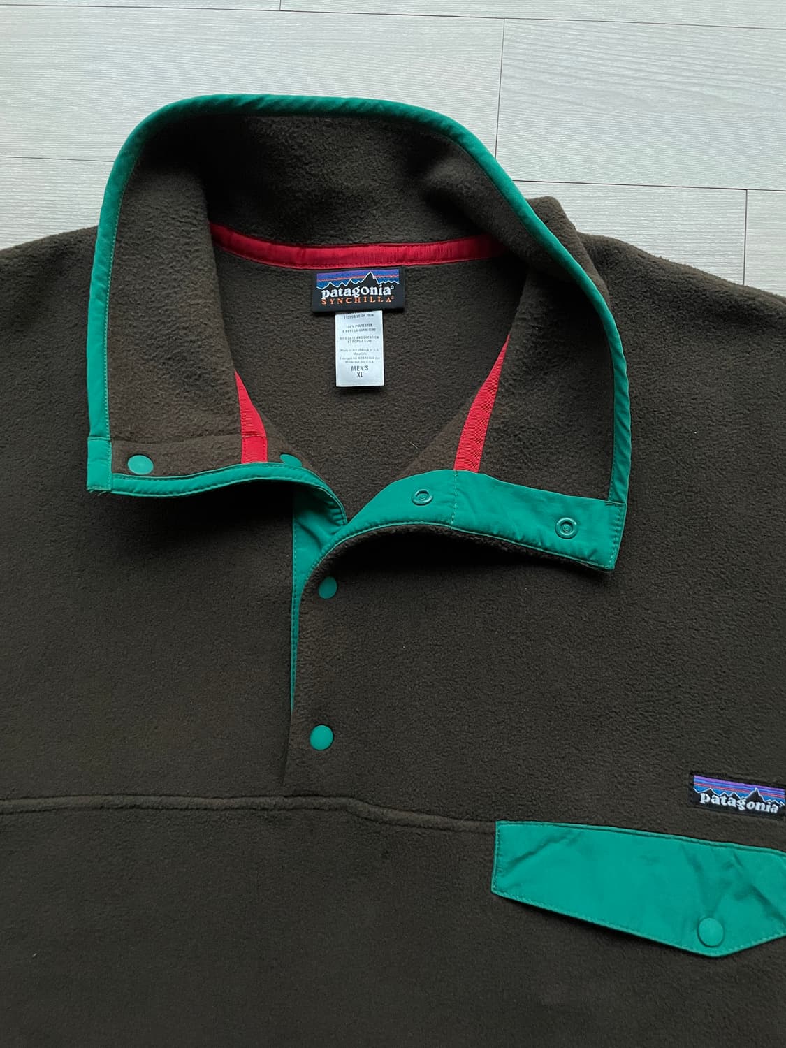 파타고니아 신칠라 브라운 틸 그린 빈티지 상품이미지4