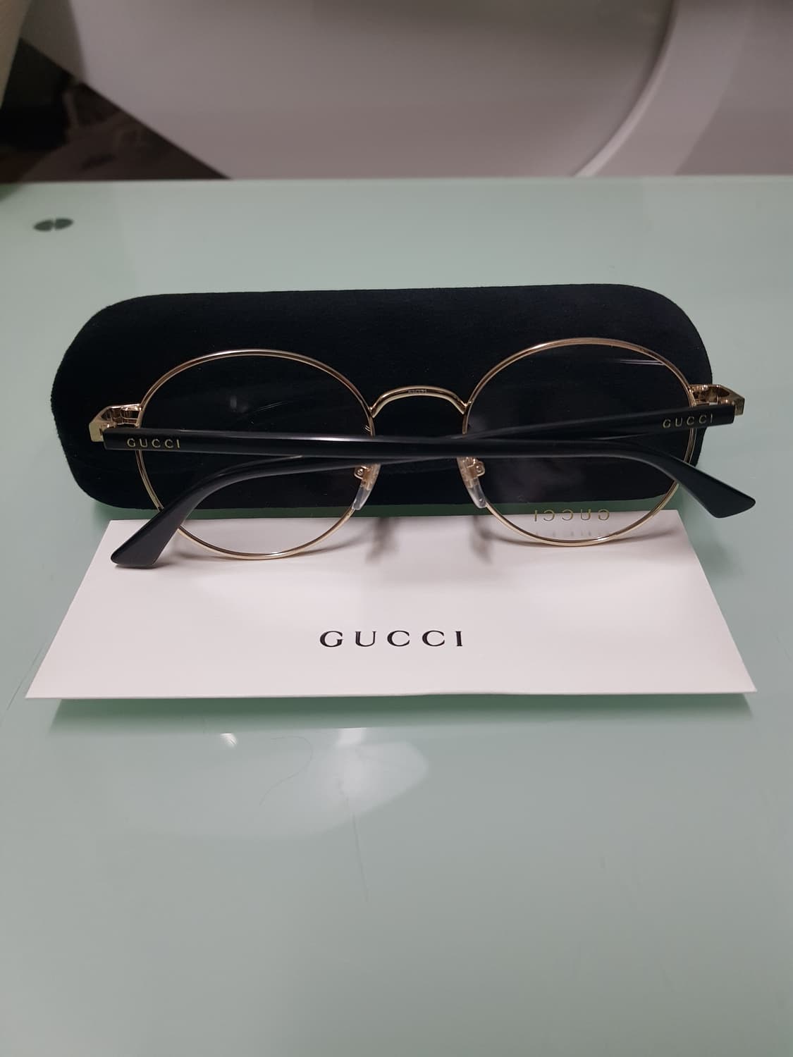 구찌남녀 럭셔리골드안경테(정품 새상품풀구성) 상품이미지6