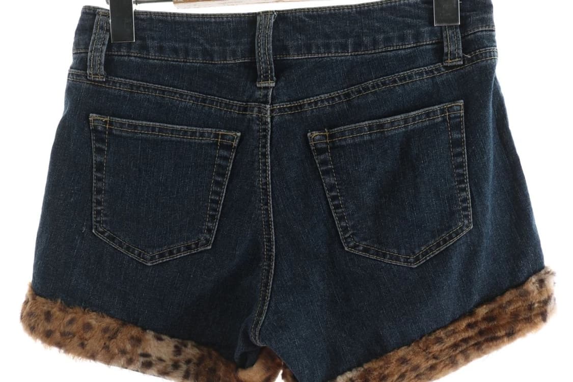 갸루 호피 숏팬츠 퍼 팬츠 y2k 와투케 펑크 punk 상품이미지5