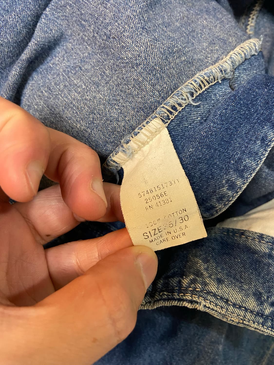 [36x30]90s RRL 데님 카고 팬츠 상품이미지3