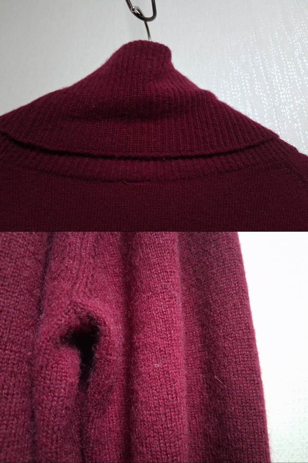 유니클로 100%퓨어 캐시미어 터들넥 폴라티 77 와인칼라 버건디
일본수 상품이미지6