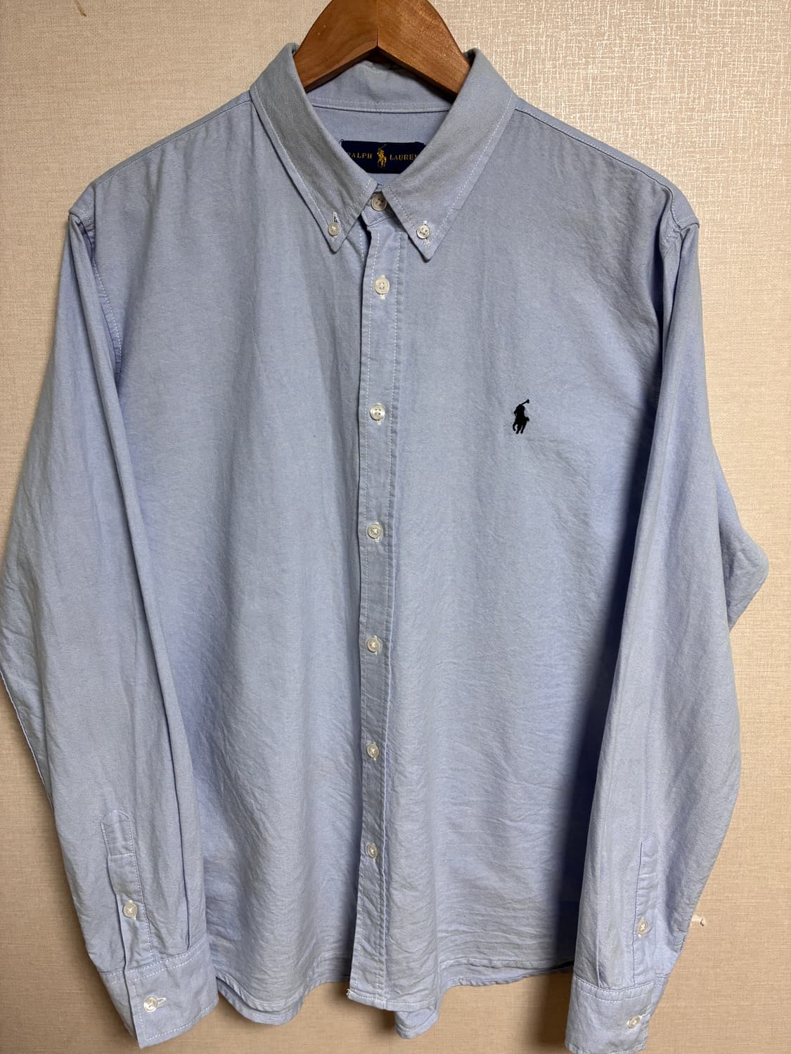 빈티지 폴로 셔츠 하늘색 L 상품이미지2