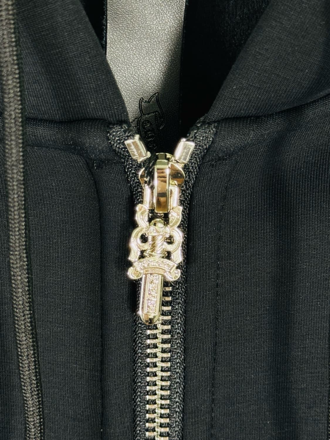 크롬하츠 레더 패치 후드집업 상품이미지4