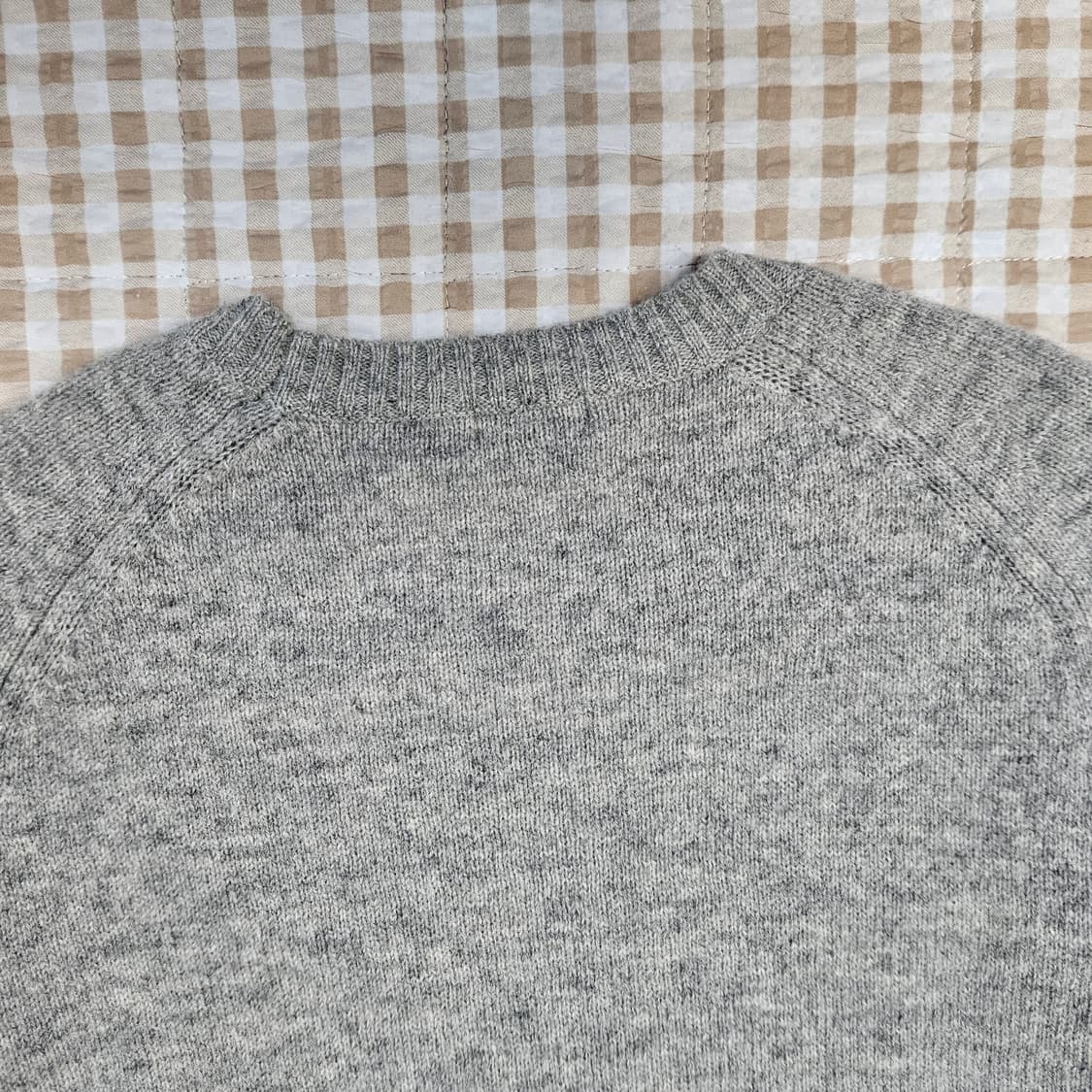 유니클로 울100 긴소매 니트 남자100 상품이미지6