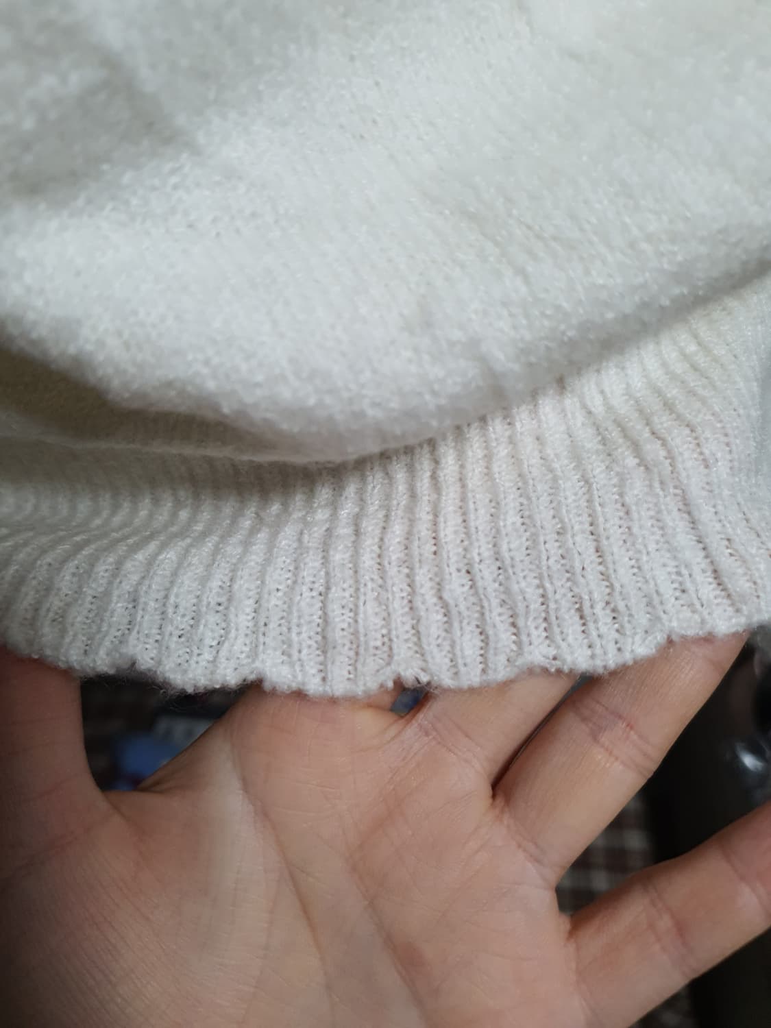 [일본빈티지] 아이보리색 니트 스웨터 상품이미지4