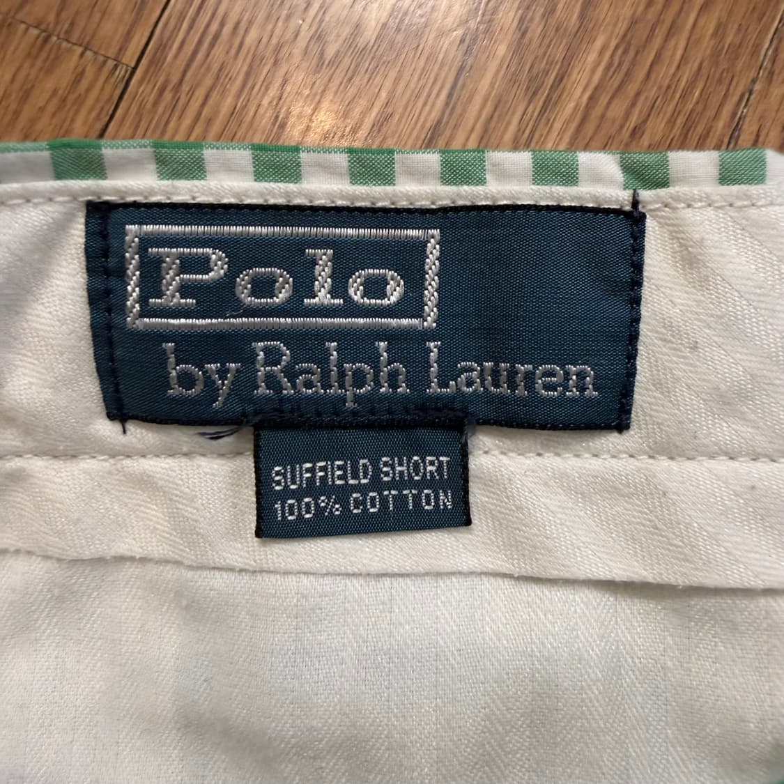 폴로 랄프로렌 그린 깅엄 체크 패턴 서필드 쇼츠 상품이미지3