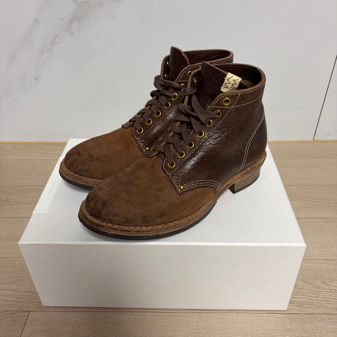비즈빔 Visvim 23ss 브리가디어 폴크 부츠 다크 브라운 M9 상품이미지1