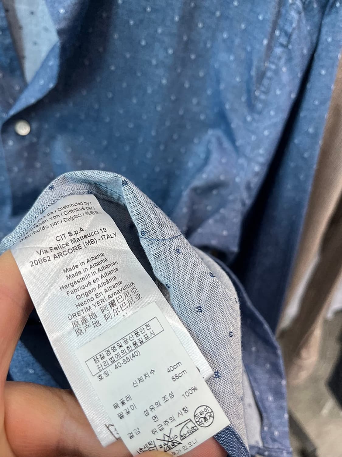 100) 맨온더분 이태리 마테우치 셔츠 3종  상품이미지7