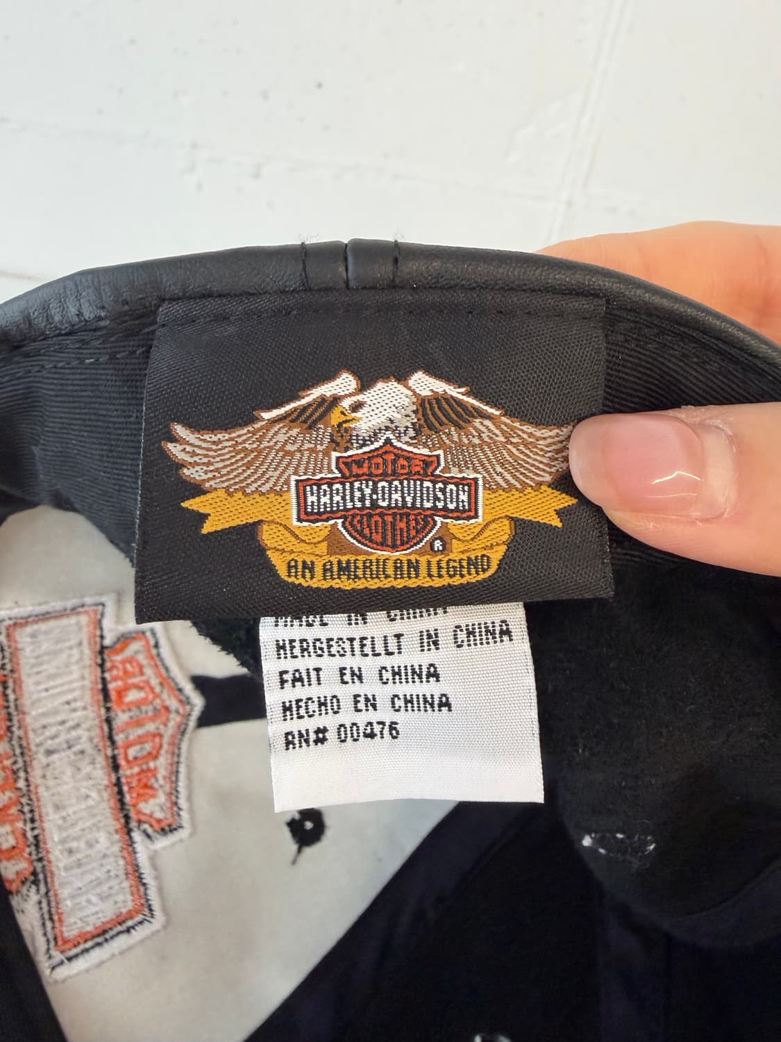 할리데이비슨 100% 소가죽 레더 볼캡 야구모자 상품이미지5