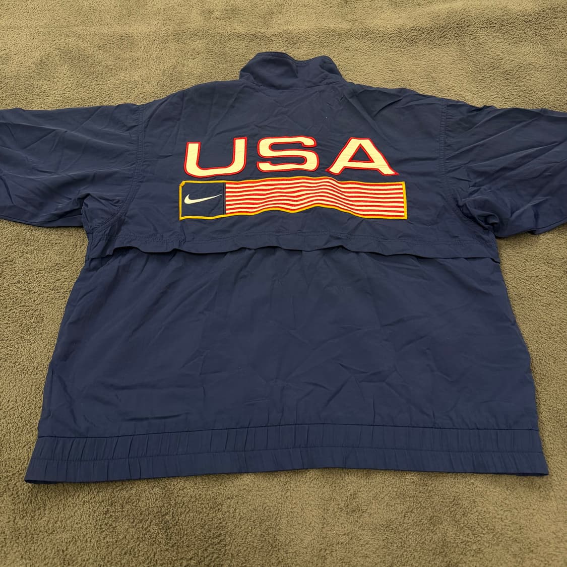 [ 정품/95 ] 90s 나이키 올드스쿨 USA 스우시 바람막이 자켓 상품이미지3