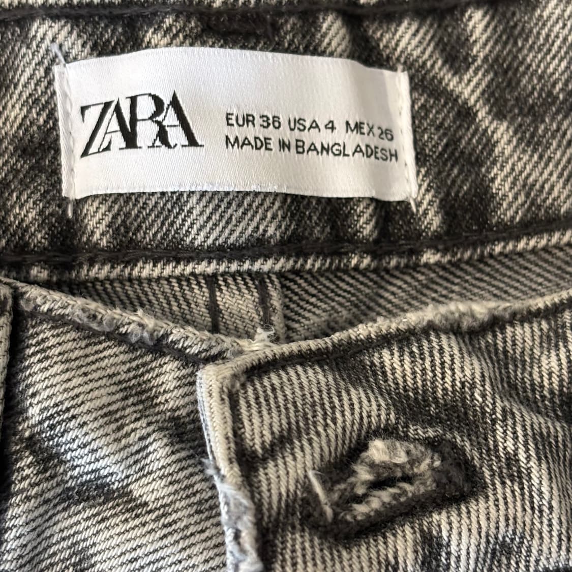 zara 그런지 펑크 데미지 핫팬츠 상품이미지2