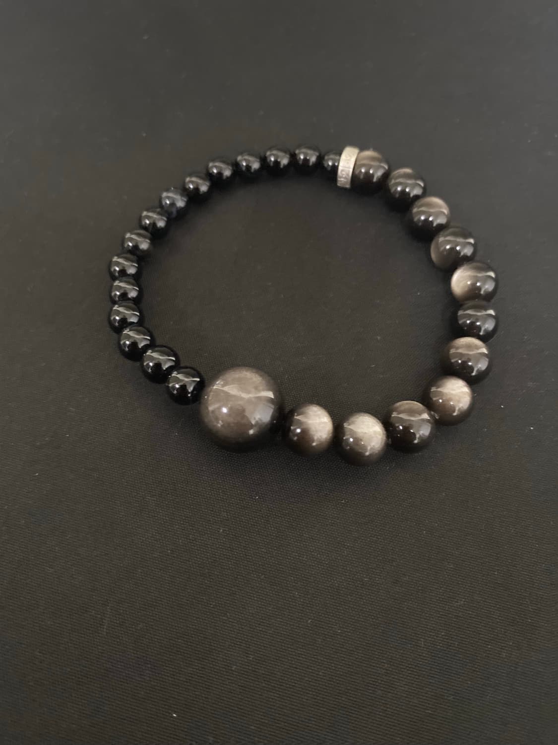 실버 옵시디언 포인트 팔찌 상품이미지4