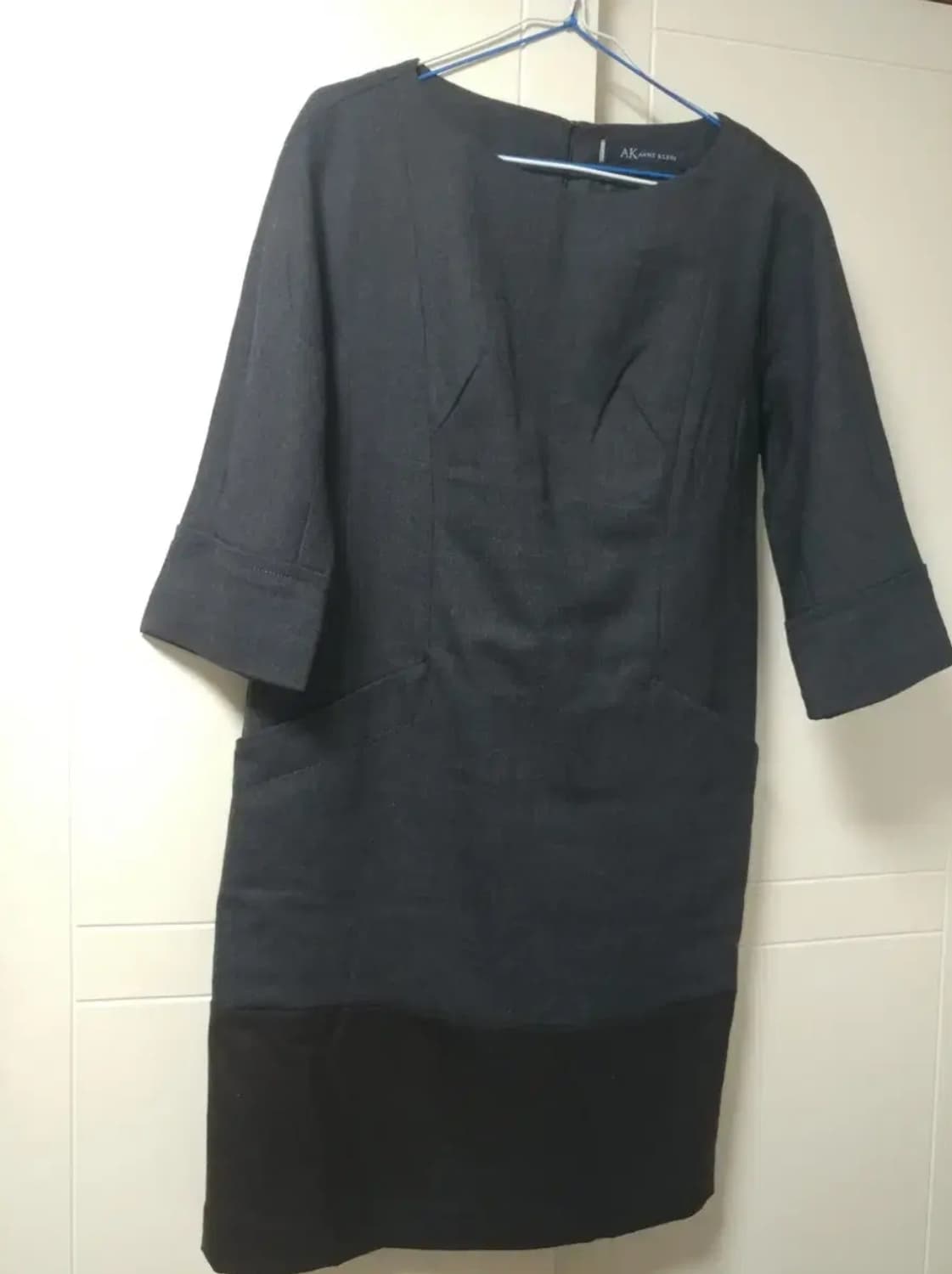 AK 입술넥 루즈핏 챠콜 그레이 원피스  55 66 상품이미지1
