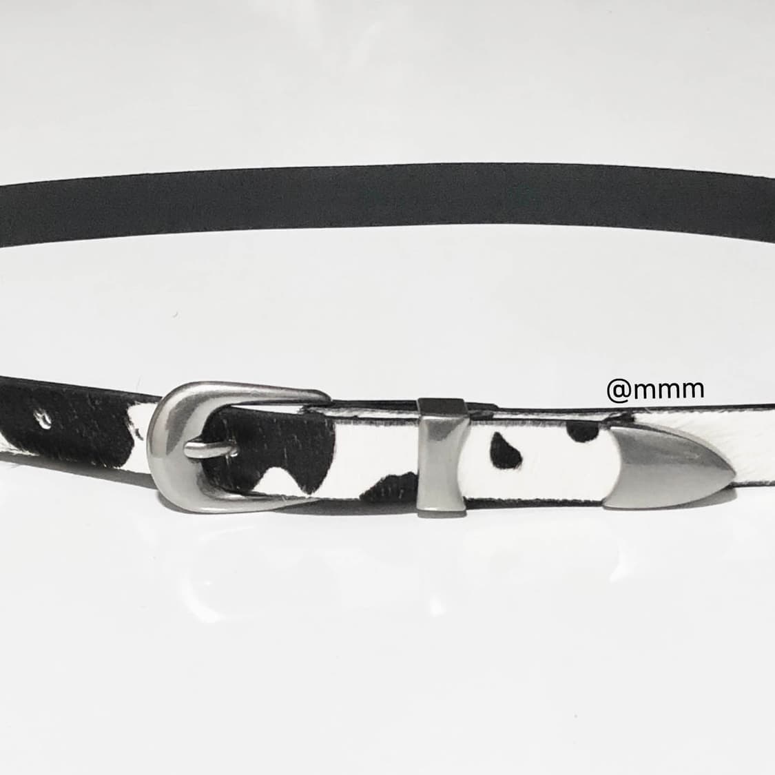 [리얼송치] 카우헤어 송치털 웨스턴 벨트🐂 상품이미지6