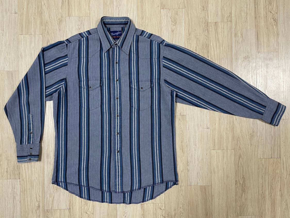 105) 80's 랭글러 헤링본 웨스턴셔츠(RRL&LVC&폴로) 상품이미지1