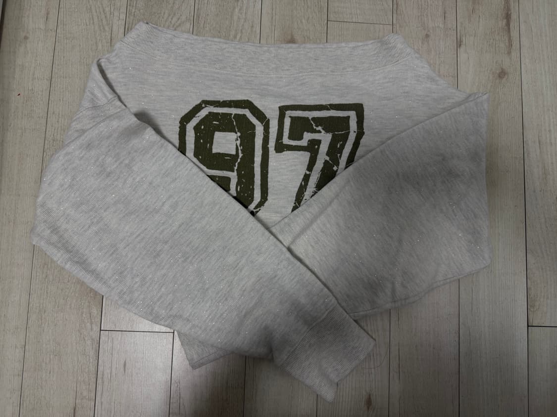 스컬프터 오프숄더 크롭 맨투맨 s 상품이미지2