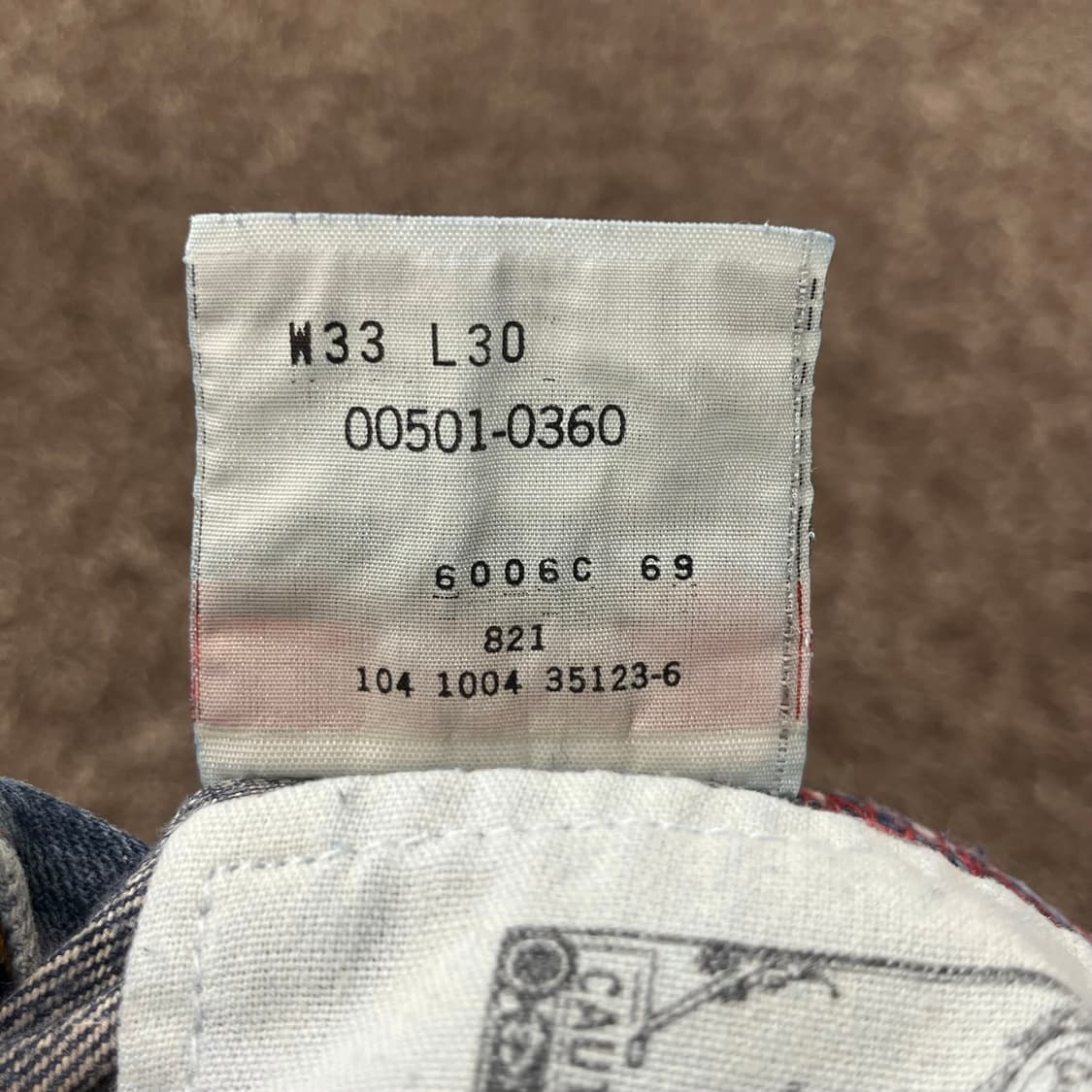 리바이스 501 워싱 버튼플라이 데님 팬츠 상품이미지8