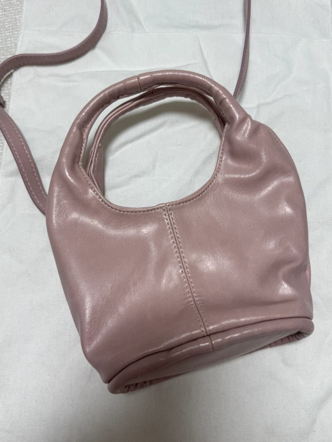 여밈 마이크로 베이스 백 핑크 (96000원) 상품이미지5