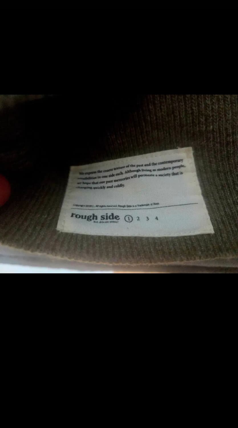 러프사이드 스트라이프 니트 올리브 1 상품이미지3