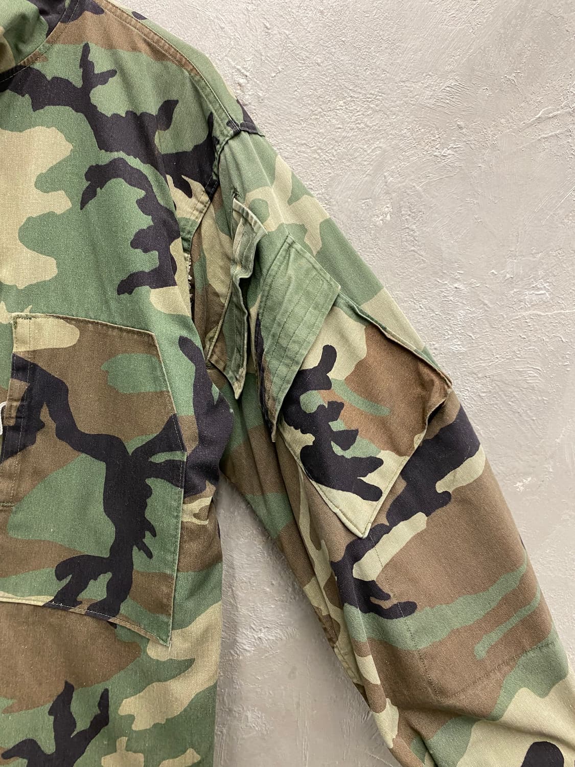 [US M] 80s U.S.ARMY 미군 케미컬 프로텍티브 우드랜드 자켓 상품이미지4