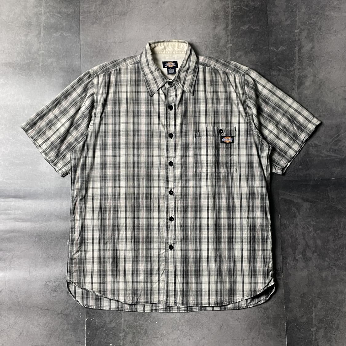DICKIES 디키즈 빈티지 체크 반팔 워크 셔츠 A01001 상품이미지1