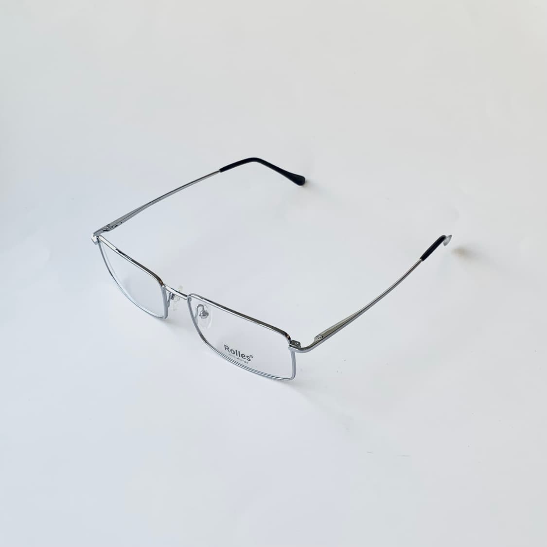 768 데드스탁 픽키안경 빅사이즈 슬림 사각 실버 메탈 빈티지 상품이미지3