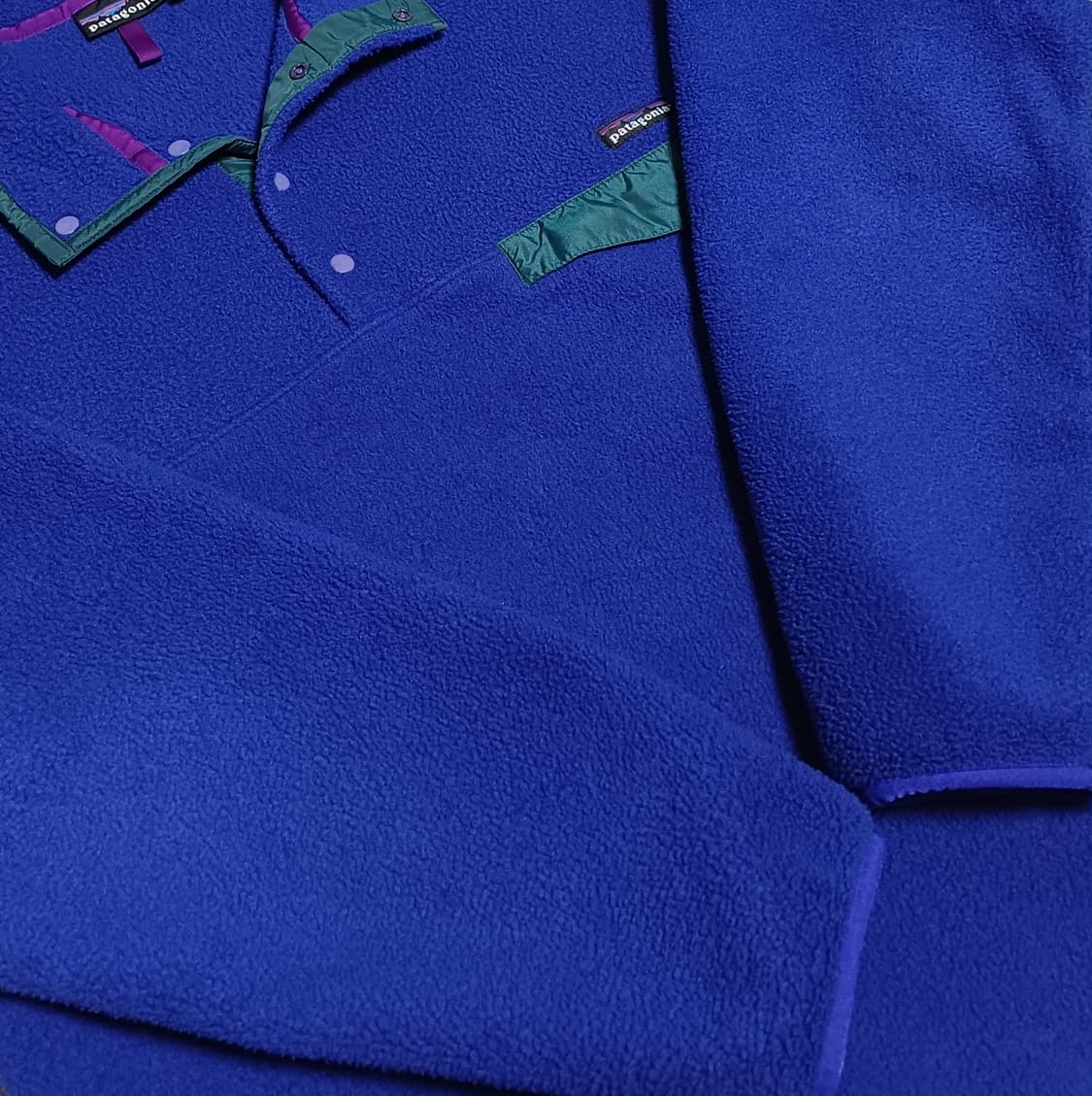 🇯🇲 [L] 파타고니아 신칠라 스냅티 올드 모델 - 퍼플 블루 상품이미지8