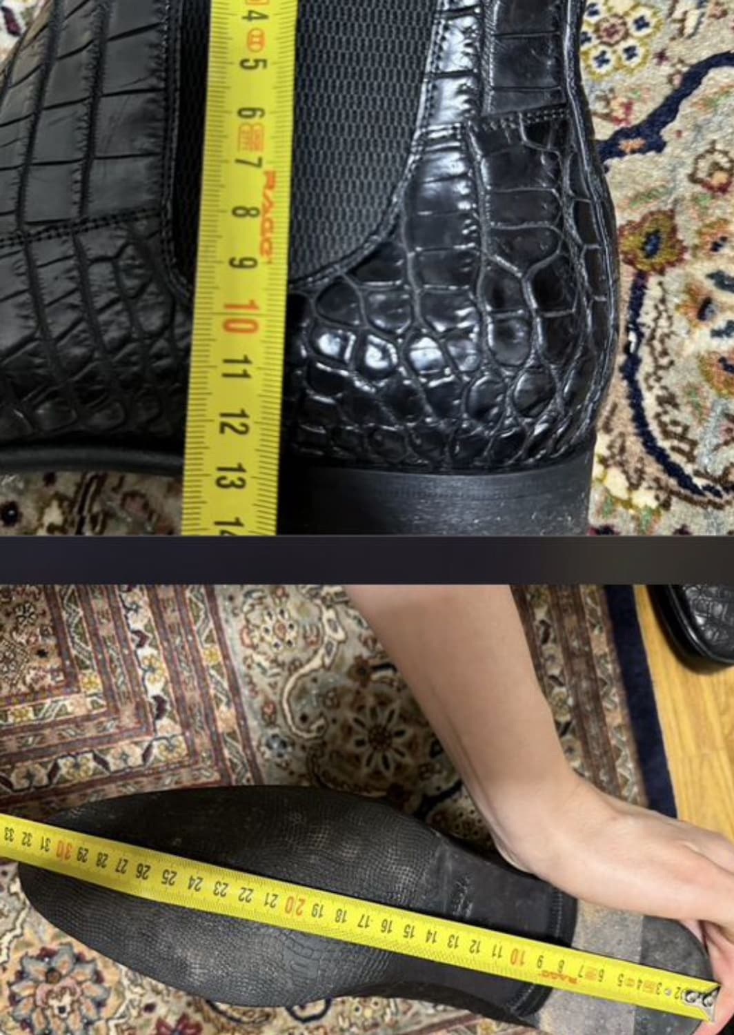 돌체앤가바나 첼시부츠(크로커다일 스킨-악어가죽)9.5사이즈-해외발송 상품이미지10