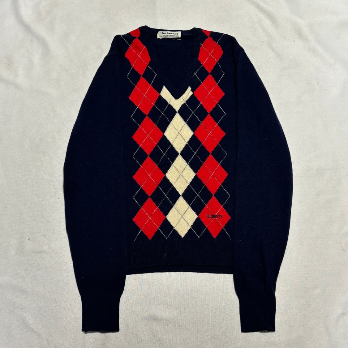 버버리 아가일 네이비 니트 상품이미지2